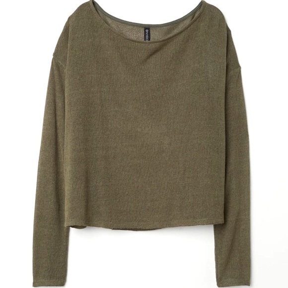 H&M Sweaters - H&M | Olive Green Fine-Knit Sweater